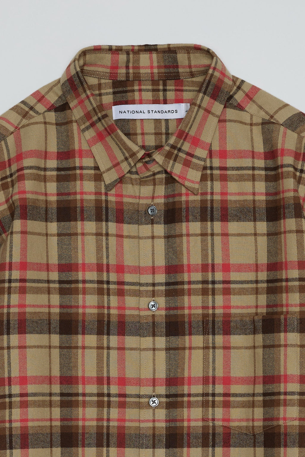 Japanese Brushed Tartan in Brown 03