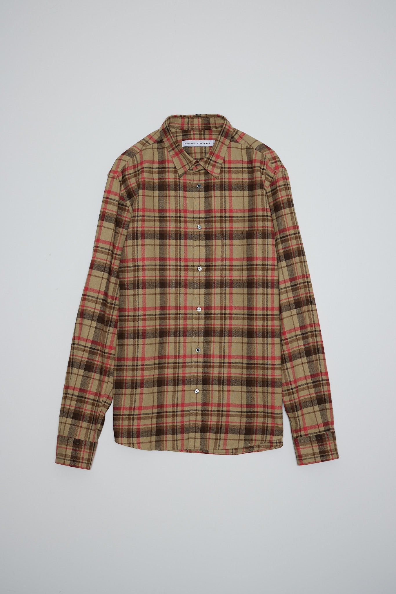 Japanese Brushed Tartan in Brown 01