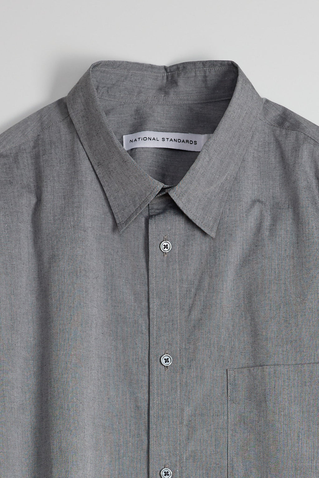 Japanese Yarn Dyed Poplin in Grey 03