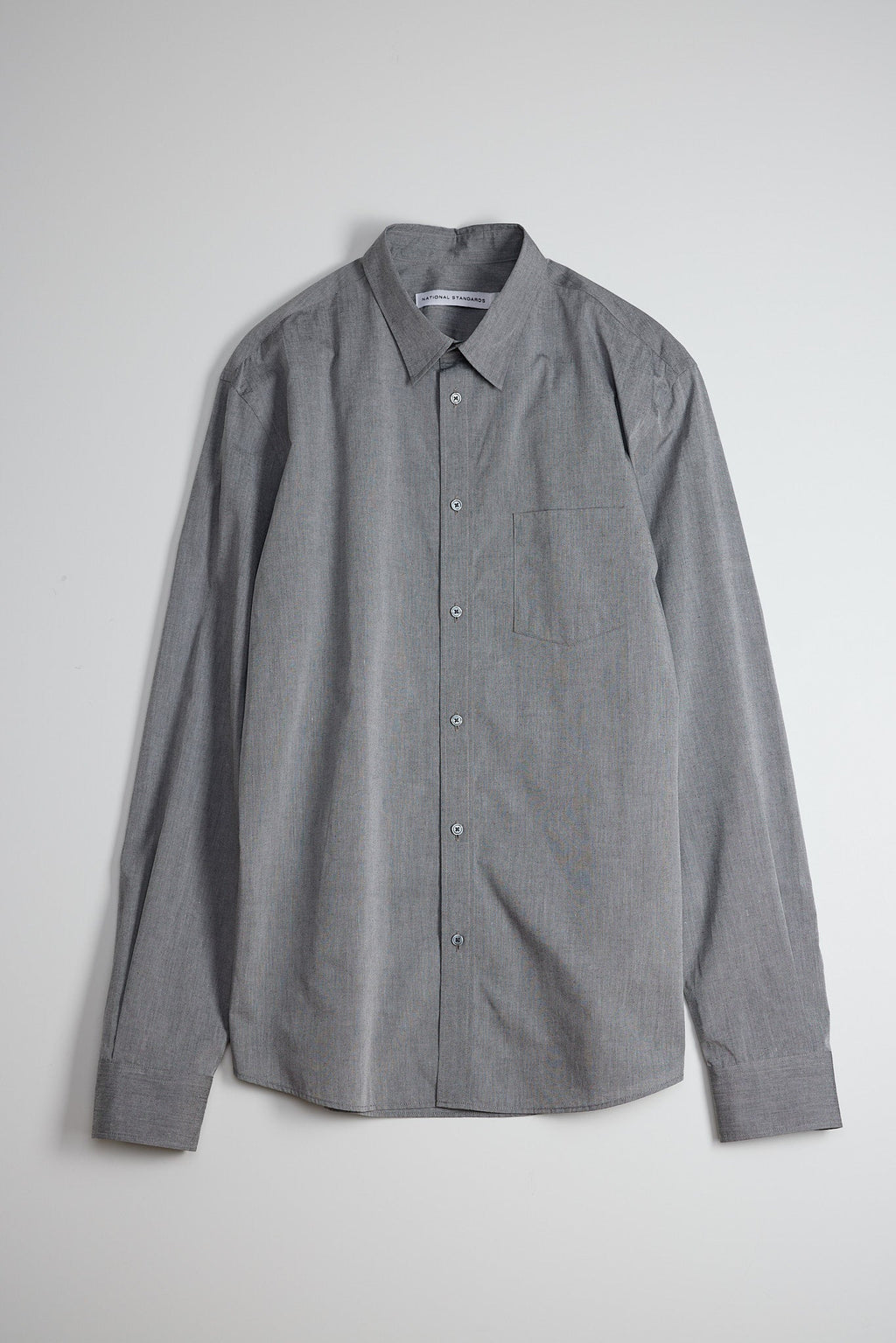 Japanese Yarn Dyed Poplin in Grey 01