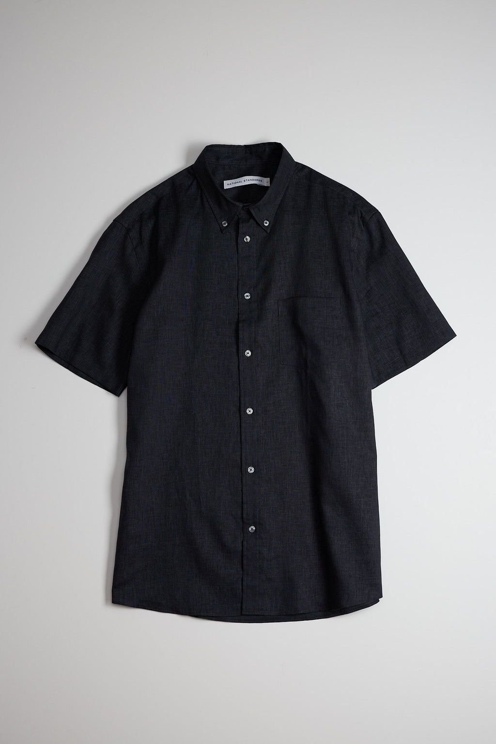 Japanese Easy Linen in Melange Navy 01