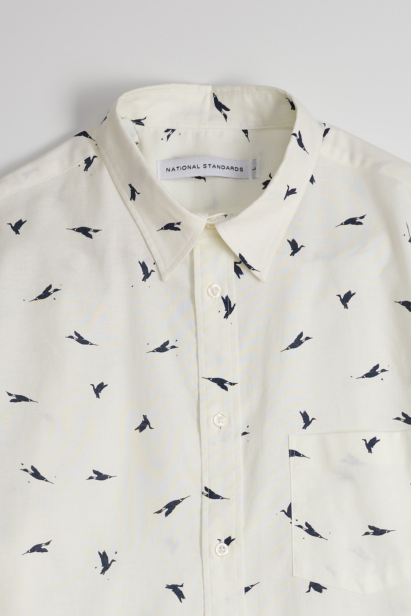 Japanese Canada Geese Print in Off White 03