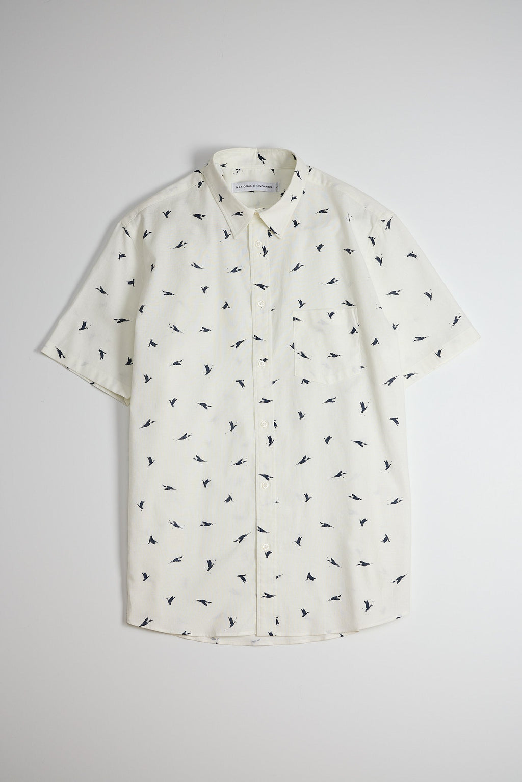 Japanese Canada Geese Print in Off White 01