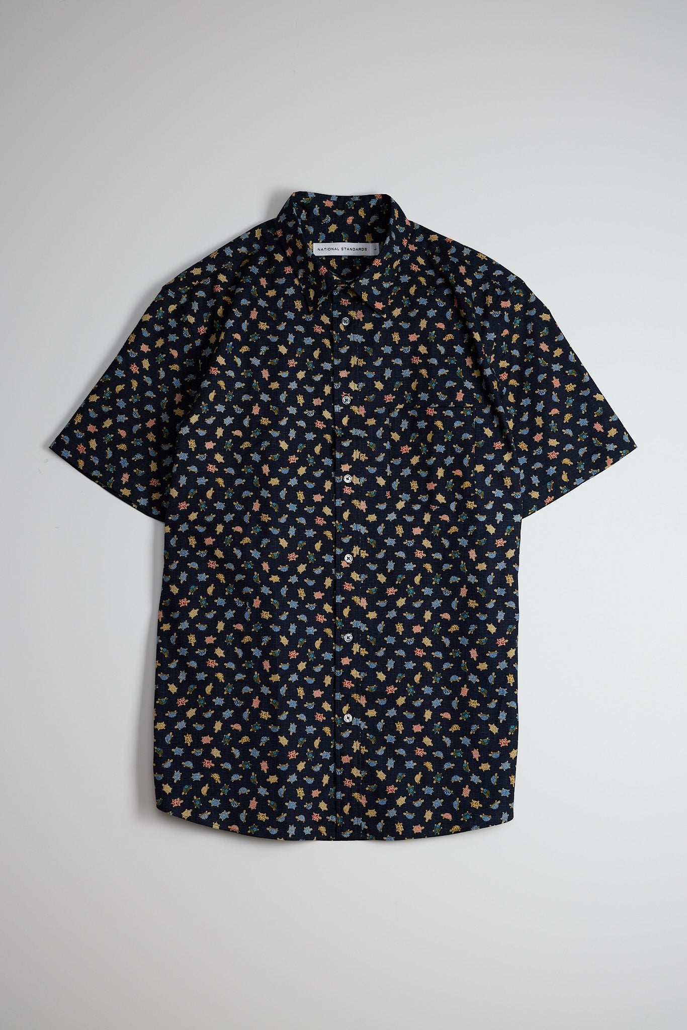 Japanese Turtle Print in Navy 01