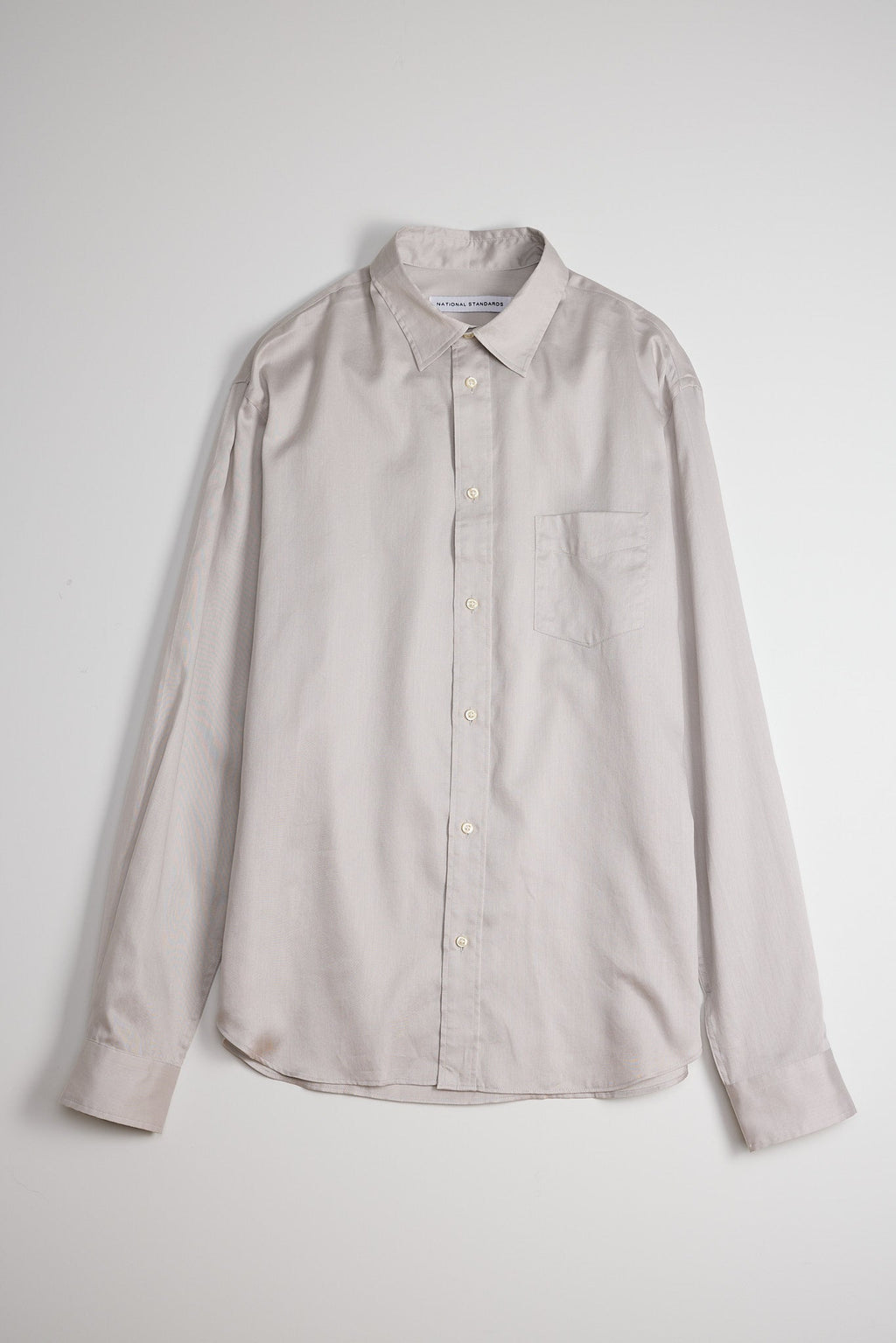 Japanese Dyed Sateen in Light Grey 01