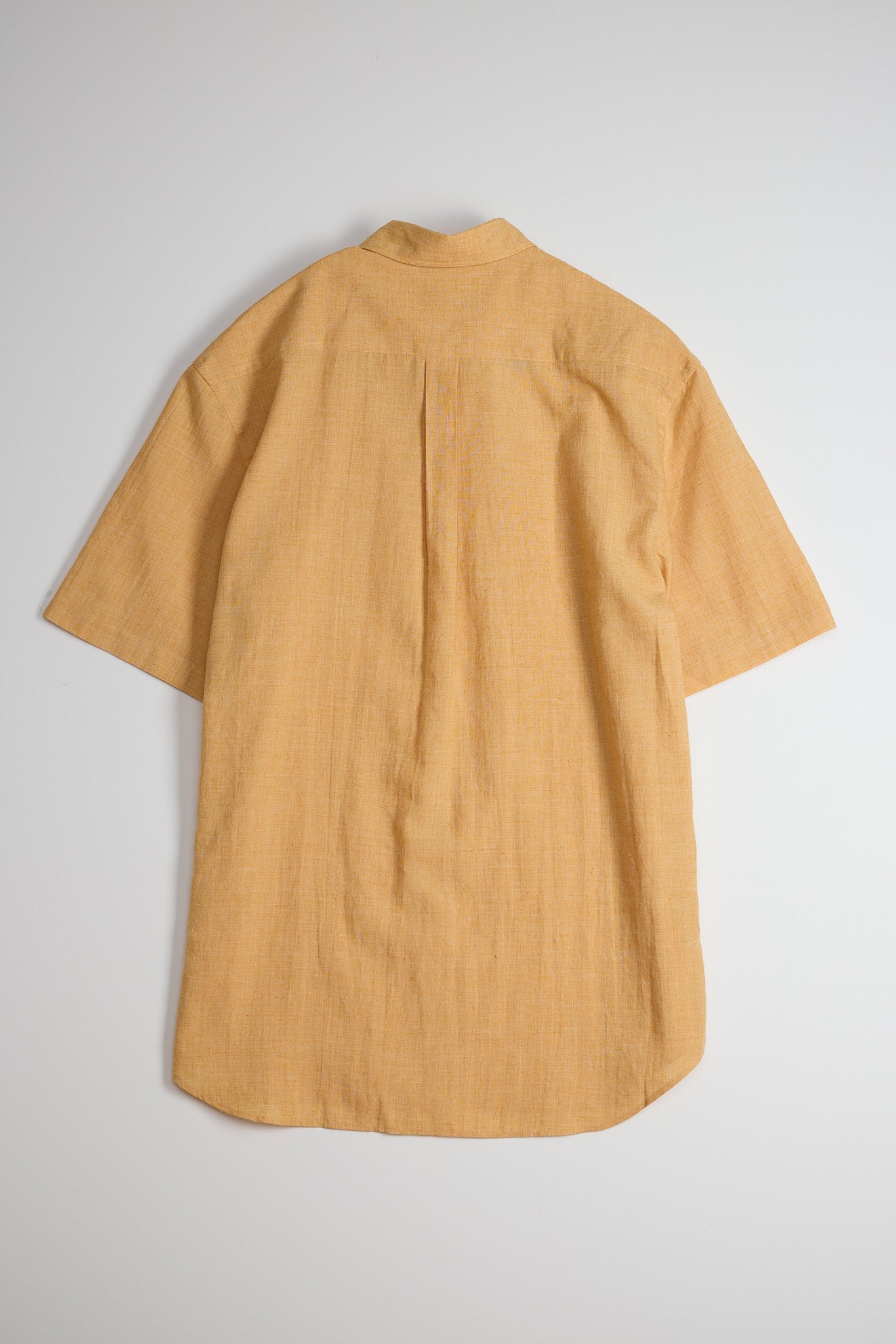 Japanese Washed Linen in Saffron 02