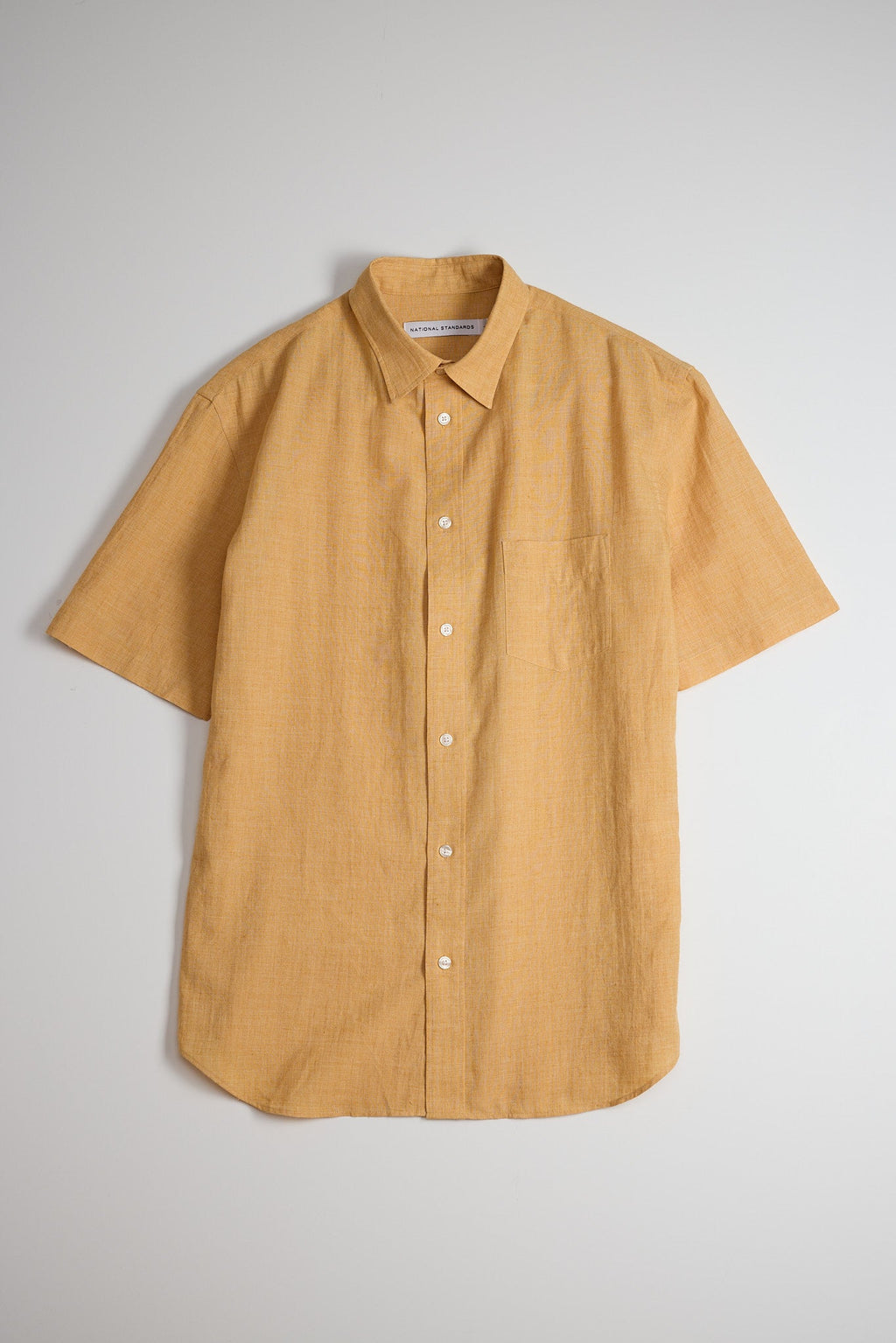 Japanese Washed Linen in Saffron 01 