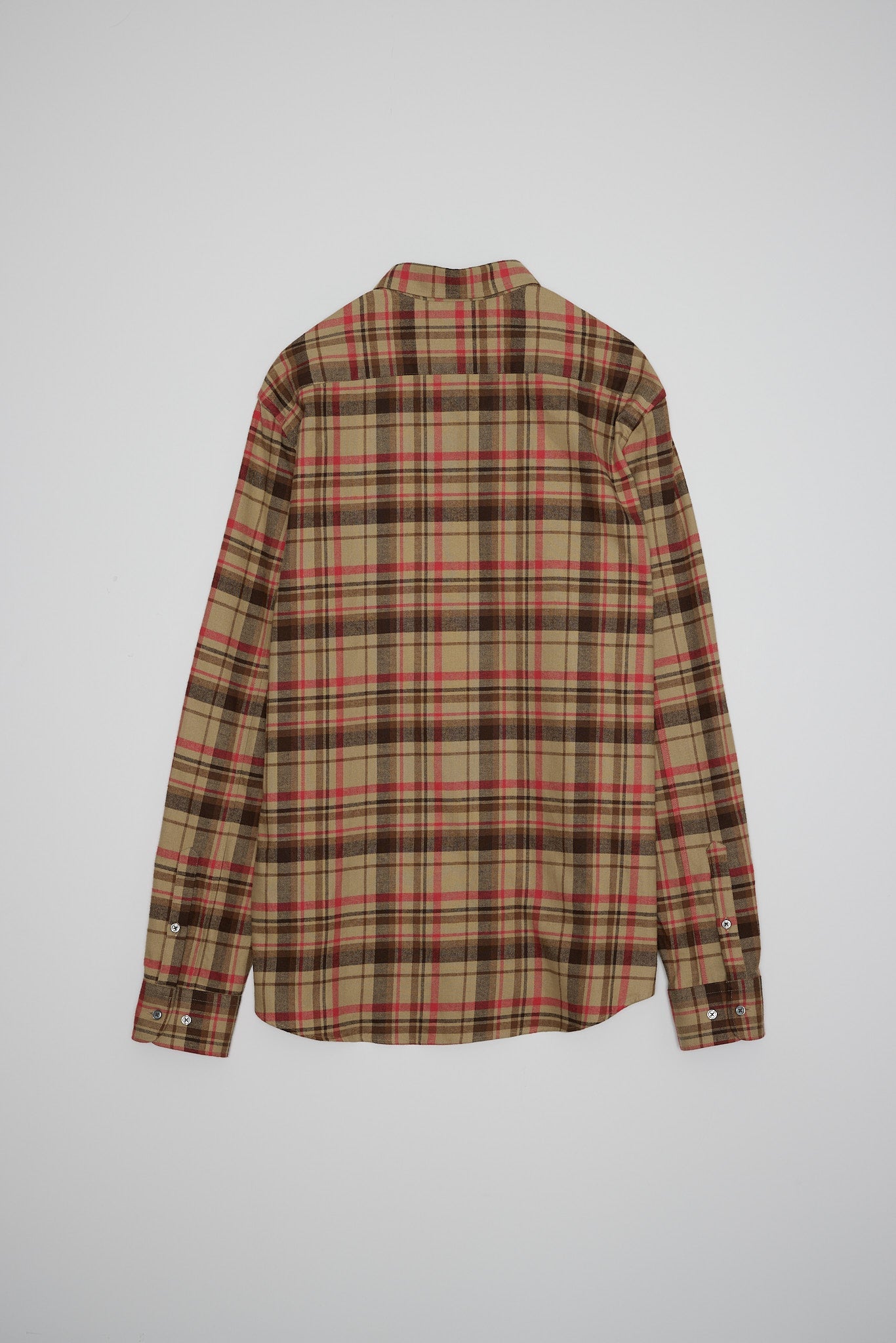 Japanese Brushed Tartan in Brown 02