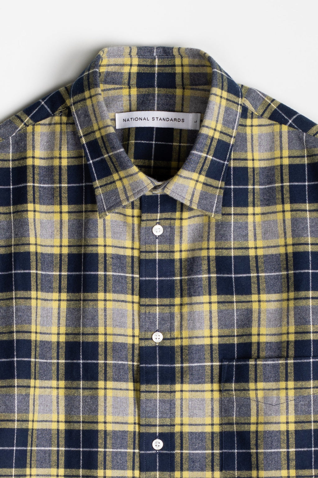 NS1190-55 Japanese Stewart Plaid in Navy and Yellow