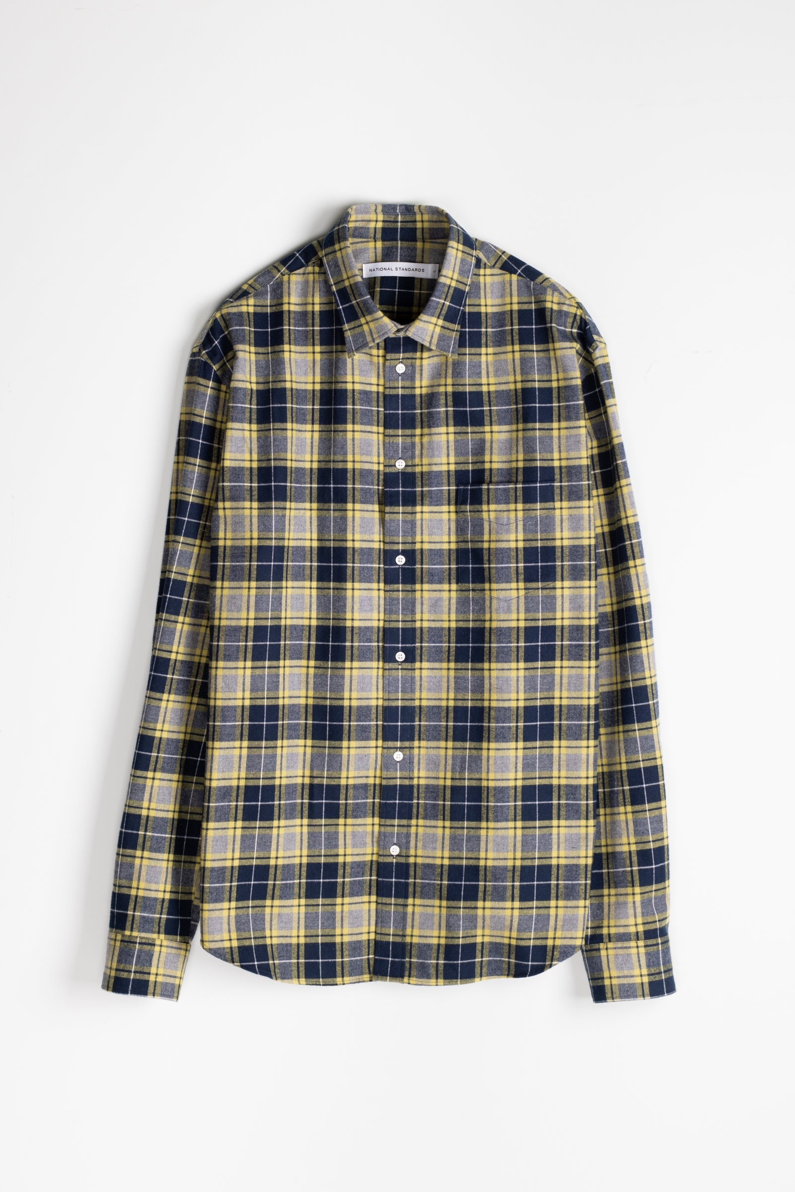 Japanese Stewart Plaid in Navy and Yellow 01