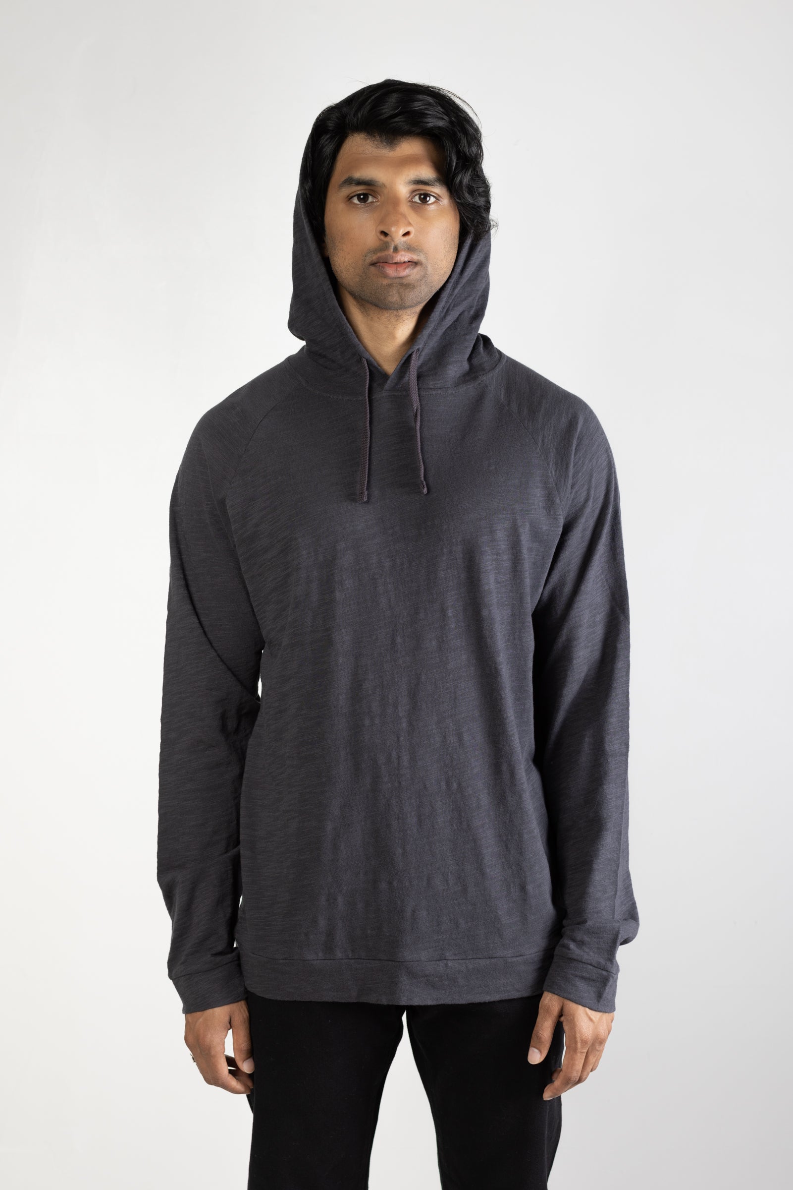 NS2139-4 Slub Jersey Pullover Hoodie in Slate 02